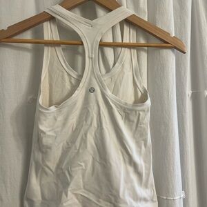 lululemon athletica Cream Racerback Tank Top